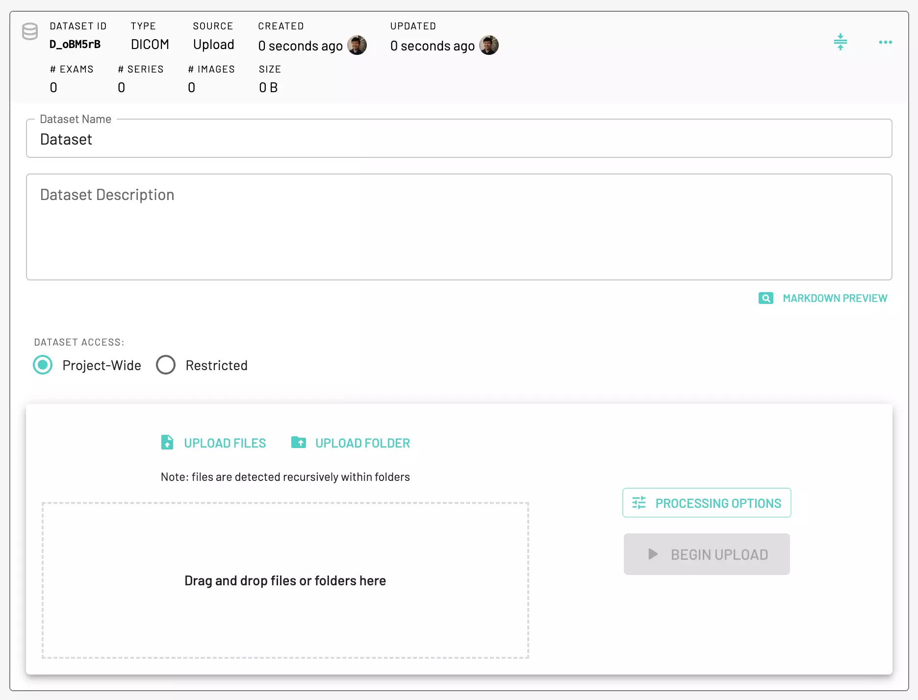 Dataset Preprocessing Options