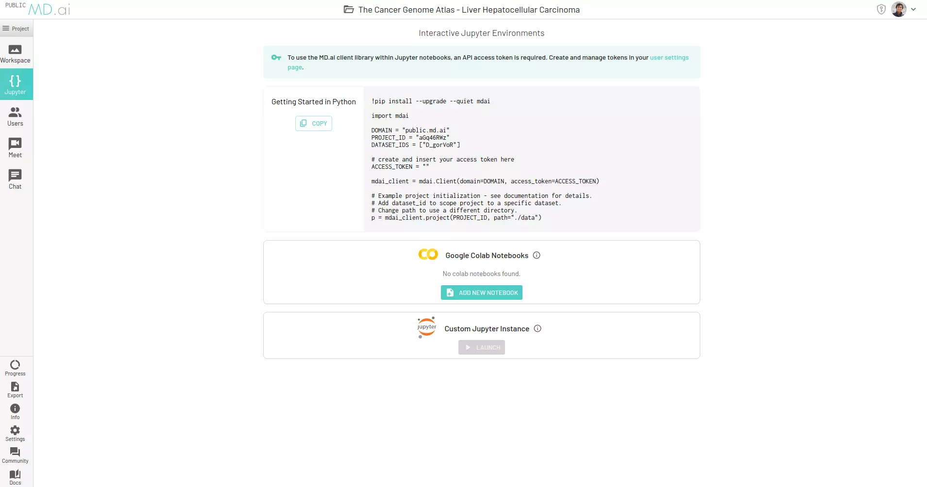 Jupyter Launch