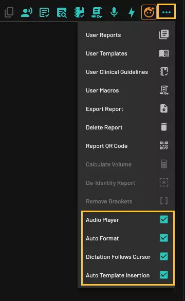 Other report settings