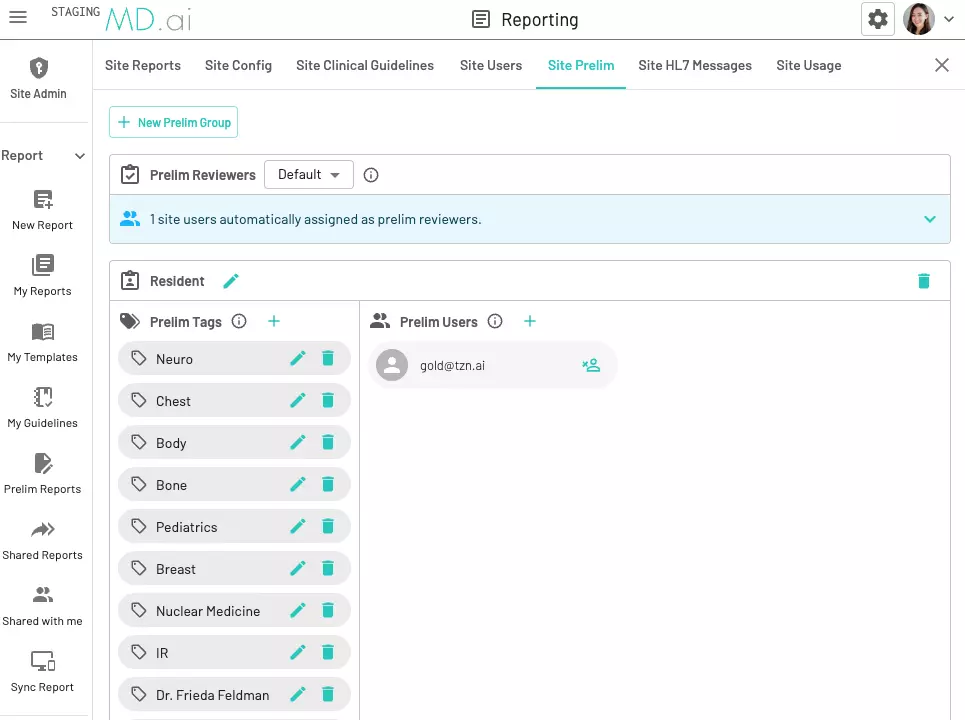 Prelim workflows